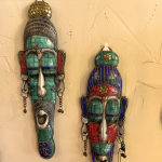 The Himalayan Turquoise Mosaic Artisan Mask Set